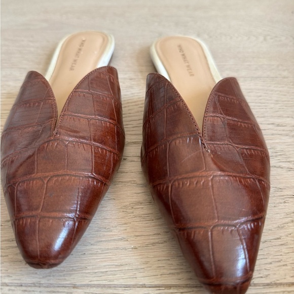 Who What Wear brown slides size 7.5 - Picture 6 of 11